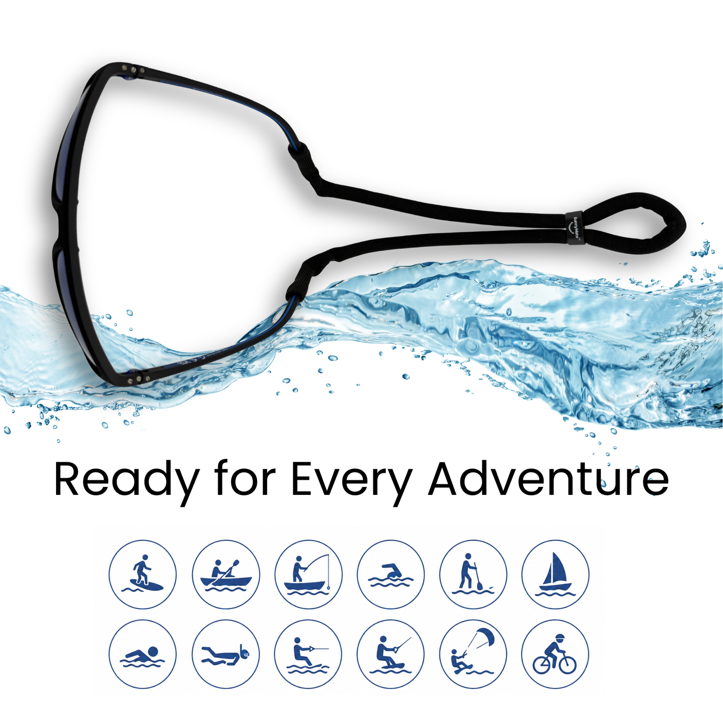 SunnyMate Sport Glasses Strap (10 Colours)